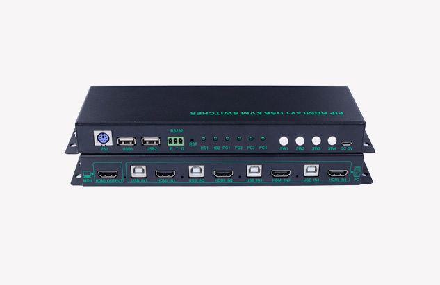 HDMI KVM四进一出切换器