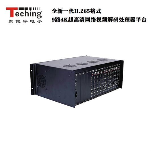 全新一代H.265体式9路4K超高清网络视频解码处置器平台