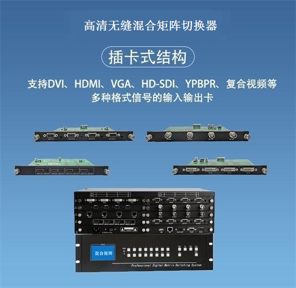 高清无缝混合矩阵切换器
